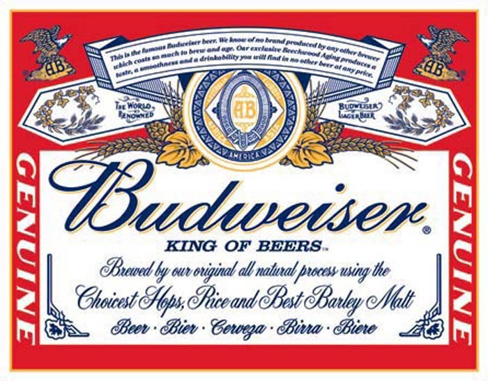 Budweiser - Label