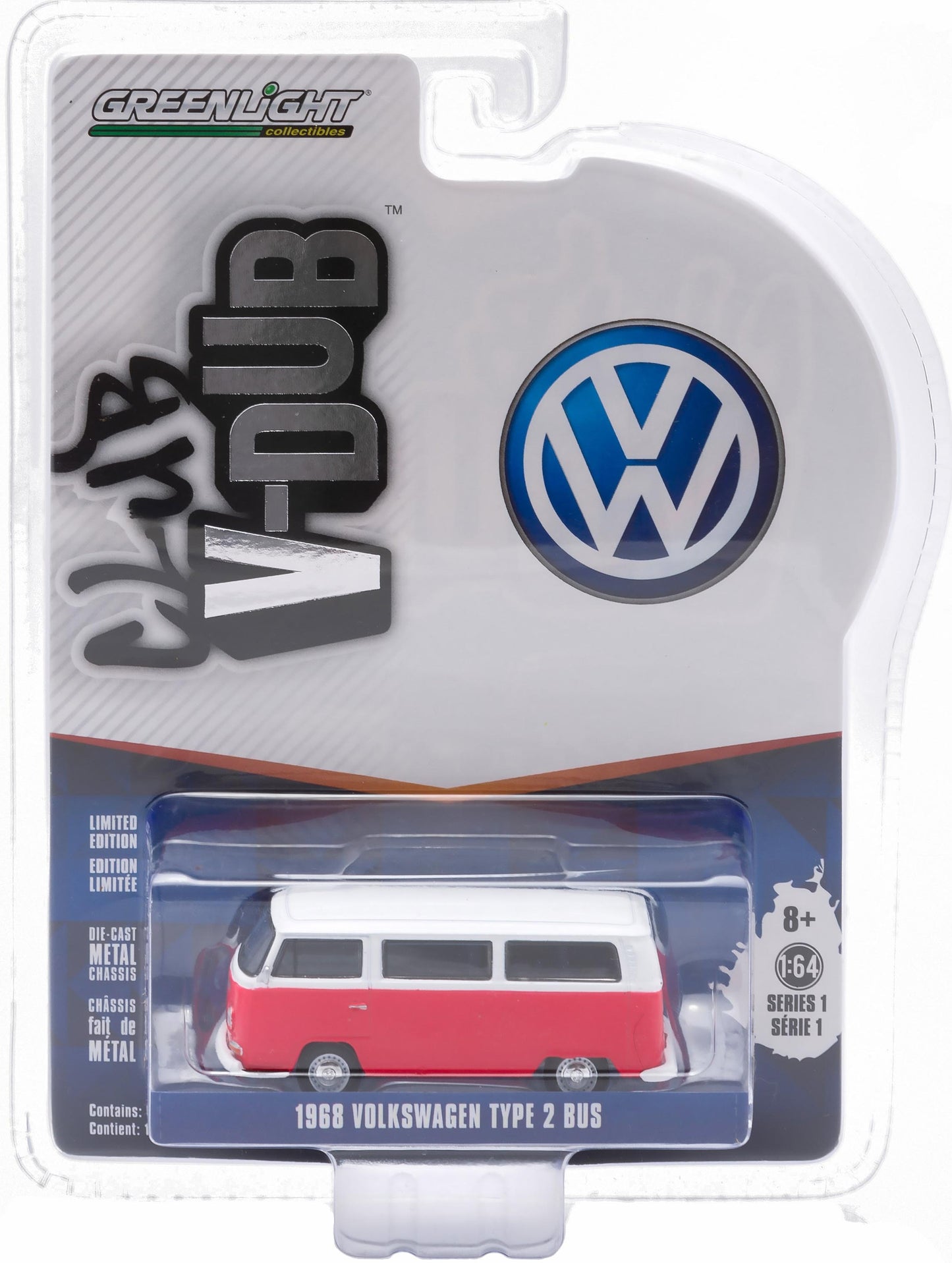 1968 Volkswagen Type 2 Bus (Titan Red/Cloud White)