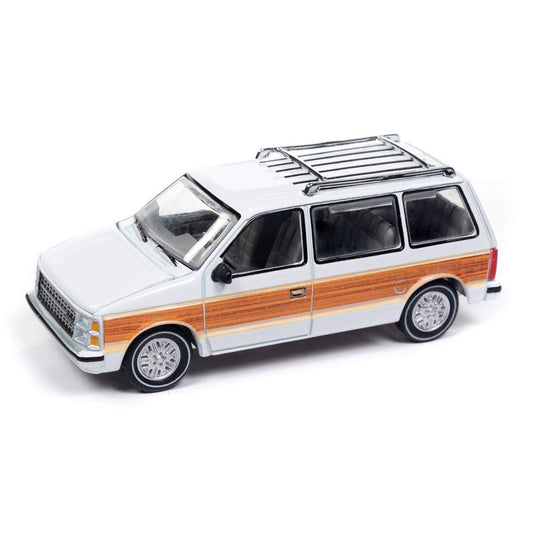 1985 Dodge Caravan (White w/Woodgrain Graphics)