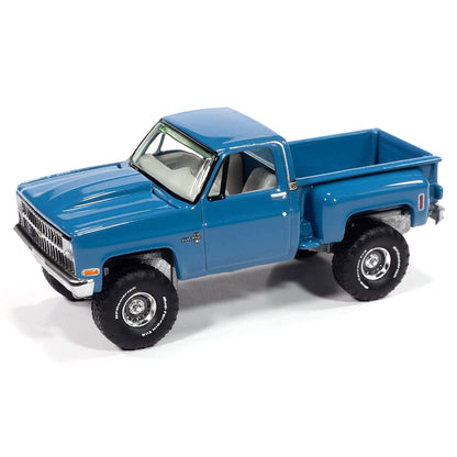1981 Chevy C-10 Silverado Stepside Pickup Truck (Medium Blue)
