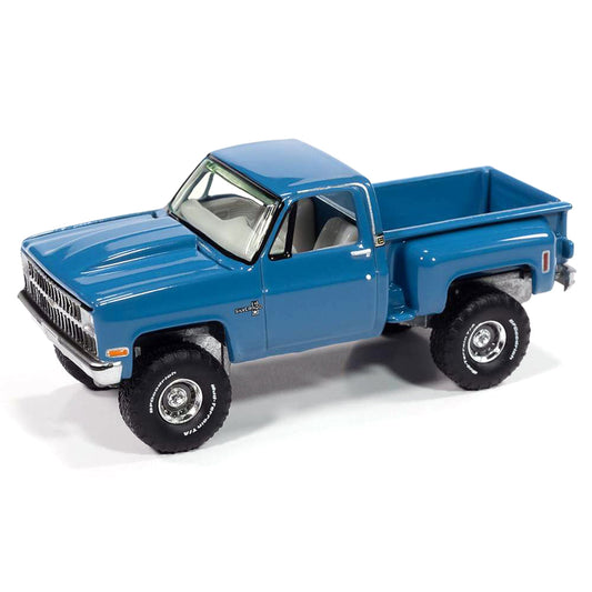 1981 Chevy C-10 Silverado Stepside Pickup Truck (Medium Blue)