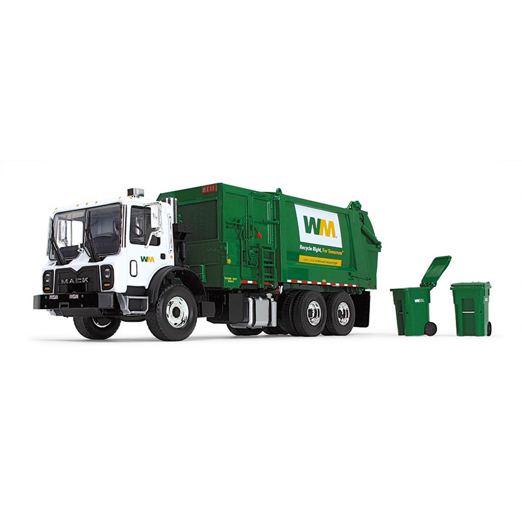 Mack TerraPro w/Heil Side Load Refuse Truck Body w/Bins "Waste Management"