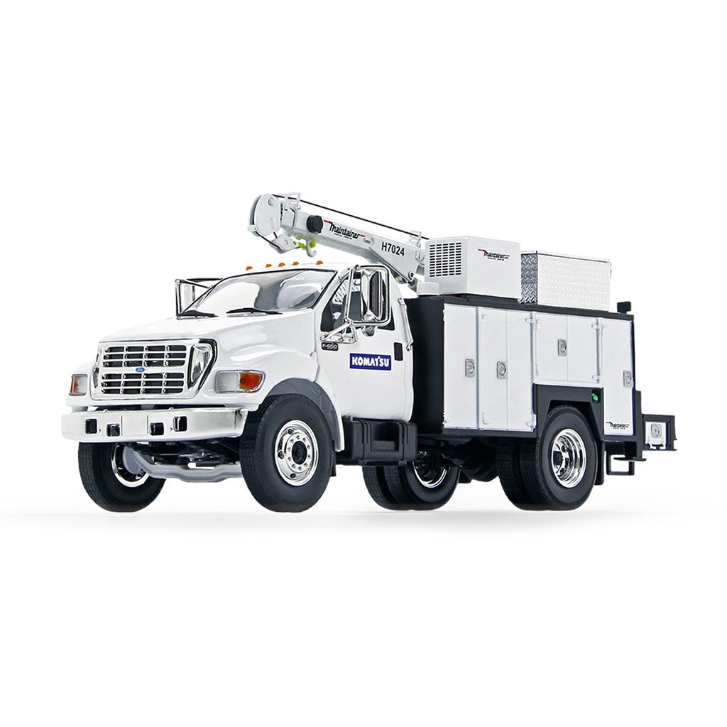 Ford F-650 with Maintainer Service Body "Komatsu" (White)