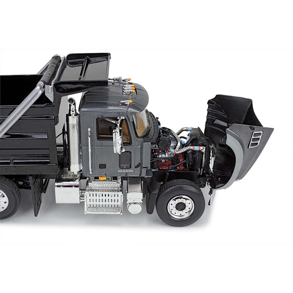 Mack Granite MP Dump Truck (Stormy Grey Metallic/Black)