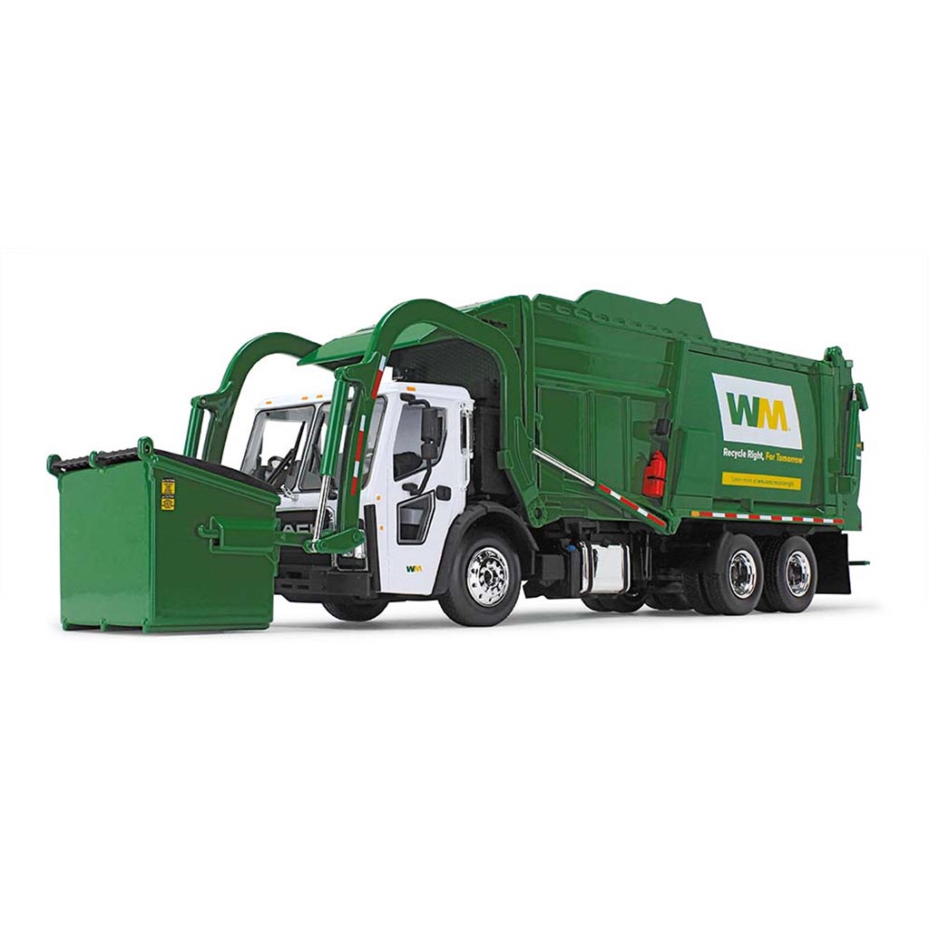 Mack LR w/McNeilus Meridian Front Load Refuse Truck Body and Bin "Waste Management" (Green/White)