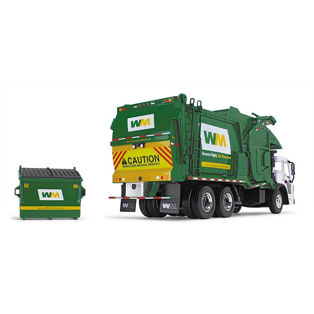 Mack LR w/McNeilus Meridian Front Load Refuse Truck Body and Bin "Waste Management" (Green/White)