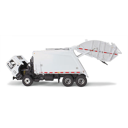 Mack TerraPro with McNeilus Rear Load Refuse Truck w/Trash Cans (White)