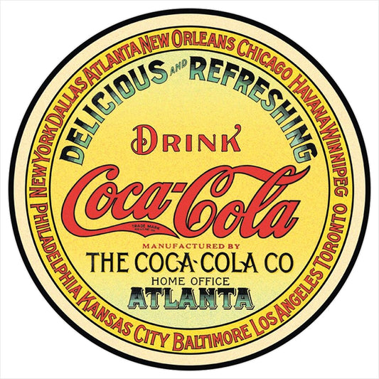 Image of the Label on a old Keg of Coca-Cola