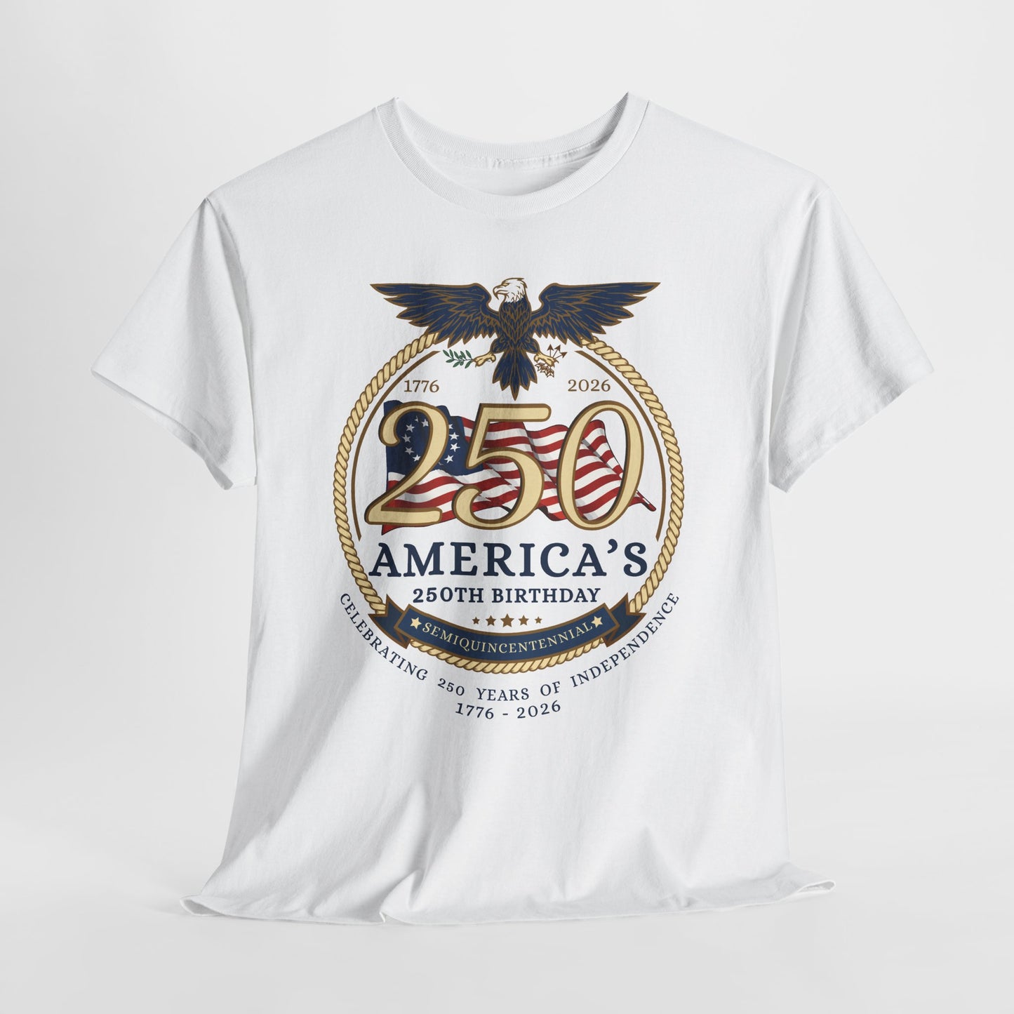 Founding Eagle 250th America’s 250th Birthday T-Shirt — Patriotic "We The People" Tee