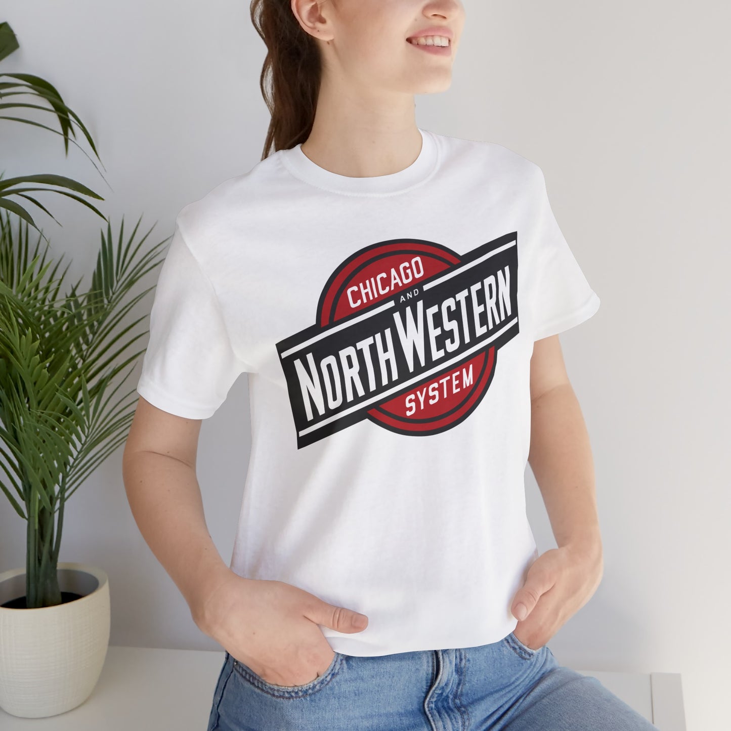 Chicago and North Western System Railroad Logo Tee