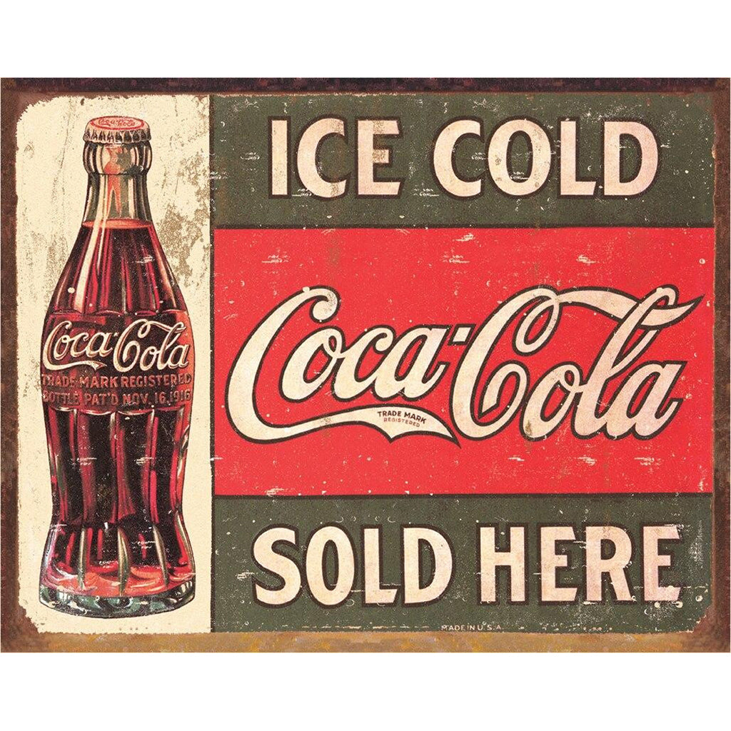 Advertising Sign for Ice Cold Coca-Cola