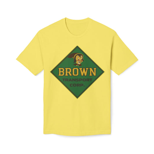 Brown Transport Logo T-Shirt — Vintage Delivery Company Tee