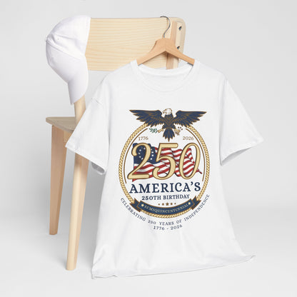 Founding Eagle 250th America’s 250th Birthday T-Shirt — Patriotic "We The People" Tee