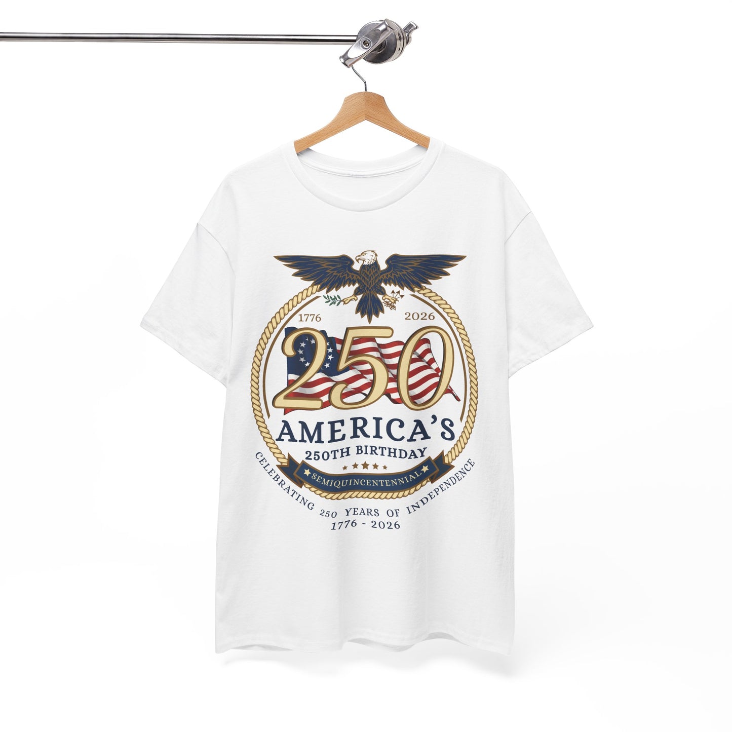 Founding Eagle 250th America’s 250th Birthday T-Shirt — Patriotic "We The People" Tee