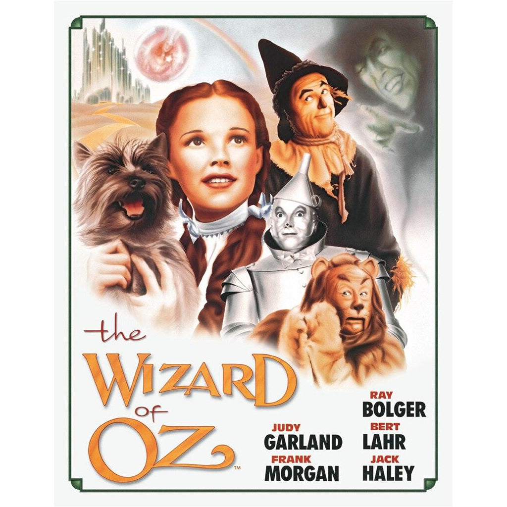 Movie poster for 'The Wizard of Oz' featuring main characters and title.