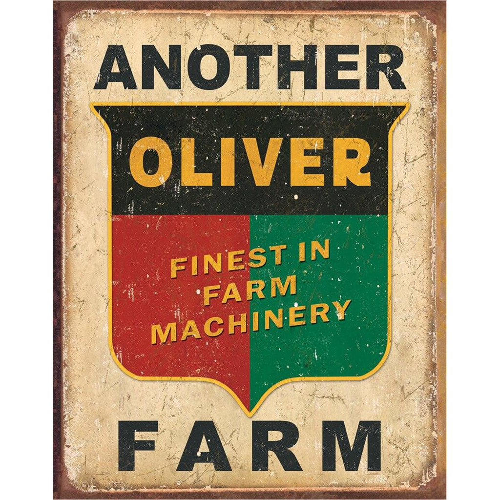 Oliver Tractors Logo Tin Sign