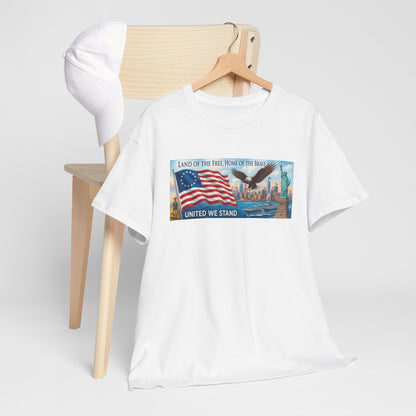Betsy Ross American Flag Patriotic 'We The People' T-Shirt – United We Stand Tee