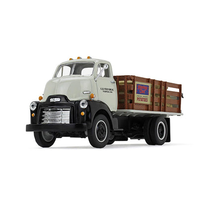 1952 GMC COE Stake Bed Truck with Potato Sack Load "K. & B. Potato Farms, Inc." (Gray/Black)