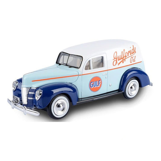 1940 Ford Sedan Delivery (Light Blue/White) "Gulf Oil"
