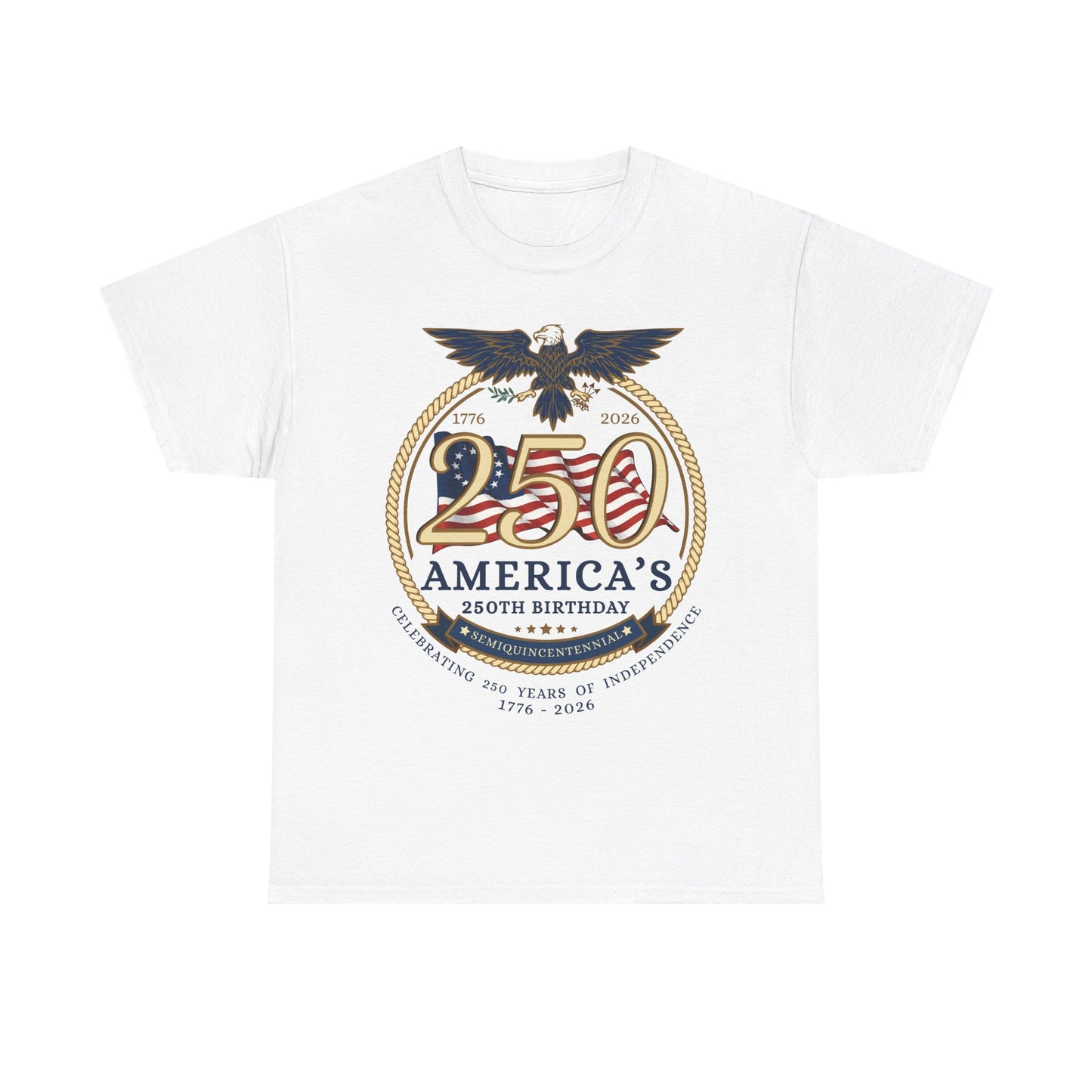 Founding Eagle 250th America’s 250th Birthday T-Shirt — Patriotic "We The People" Tee