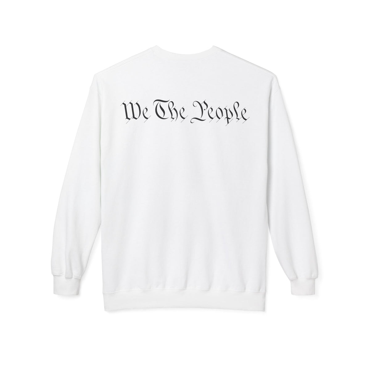 Betsy Ross Patriotic Crewneck Sweatshirt - "United We Stand" Eagle & Flag (We The People)