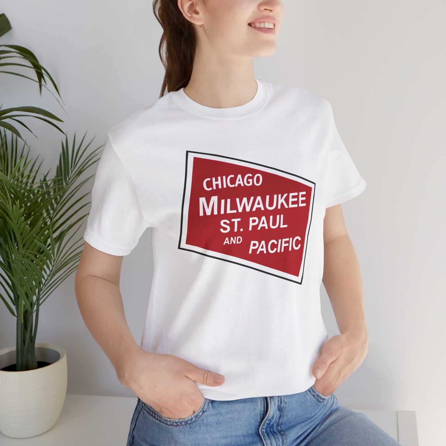 Chicago, Milwaukee, St. Paul and Pacific Railroad Logo Tee "The Milwaukee Road"