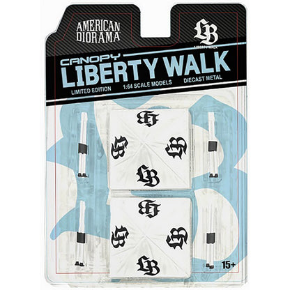 Liberty Walk model car kit packaging with branding on a white background