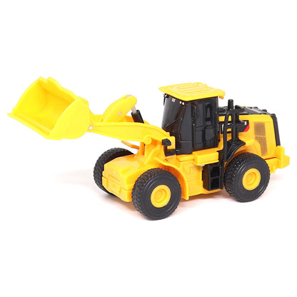 1:64th Scale Radio Controlled Model of a Yellow & Black Caterpillar 950M Wheel Loader on a White Background