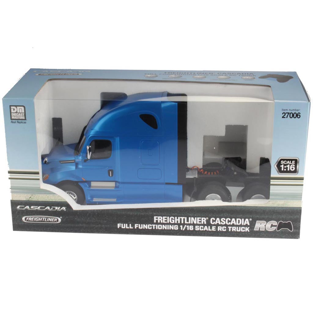 2018 Freightliner Cascadia Hi-Roof Sleeper Tractor (Blue) - R/C