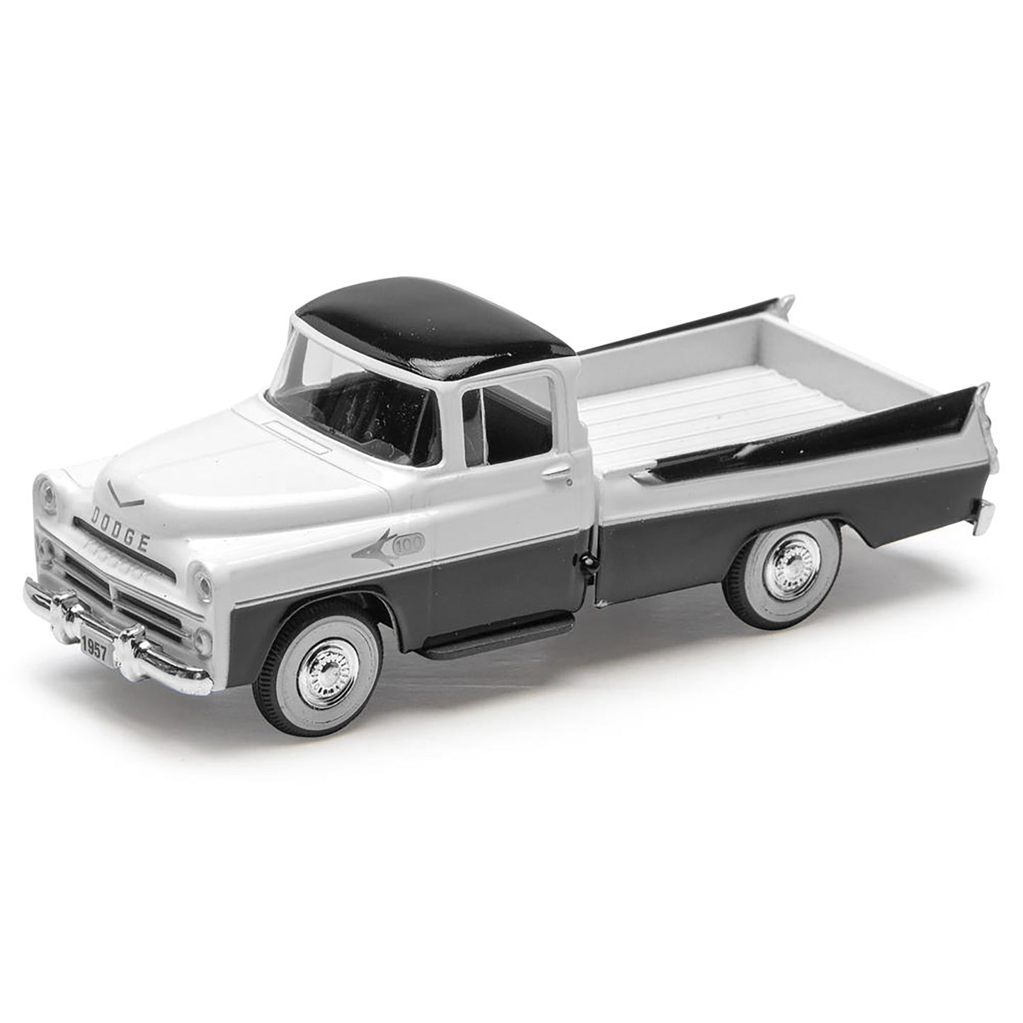 Model of a classic Dodge pickup truck on a white background