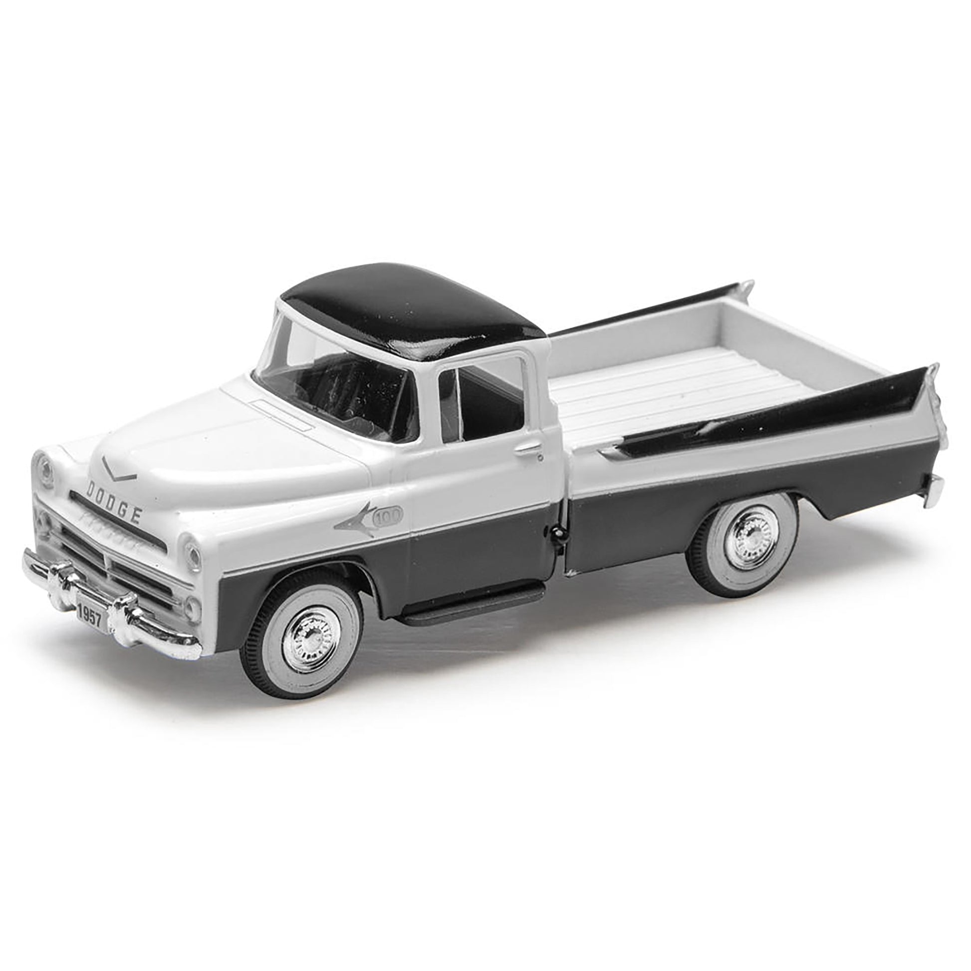 Model of a classic Dodge pickup truck on a white background