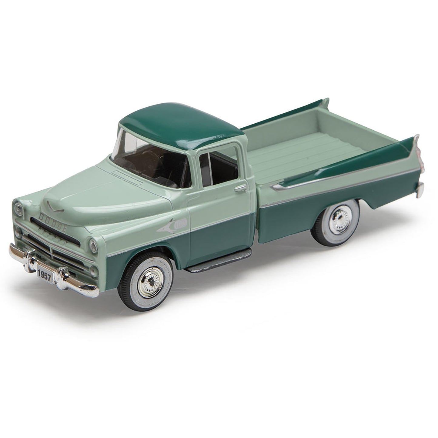 Model of a vintage pickup truck on a white background