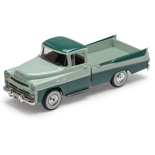 Model of a vintage pickup truck on a white background