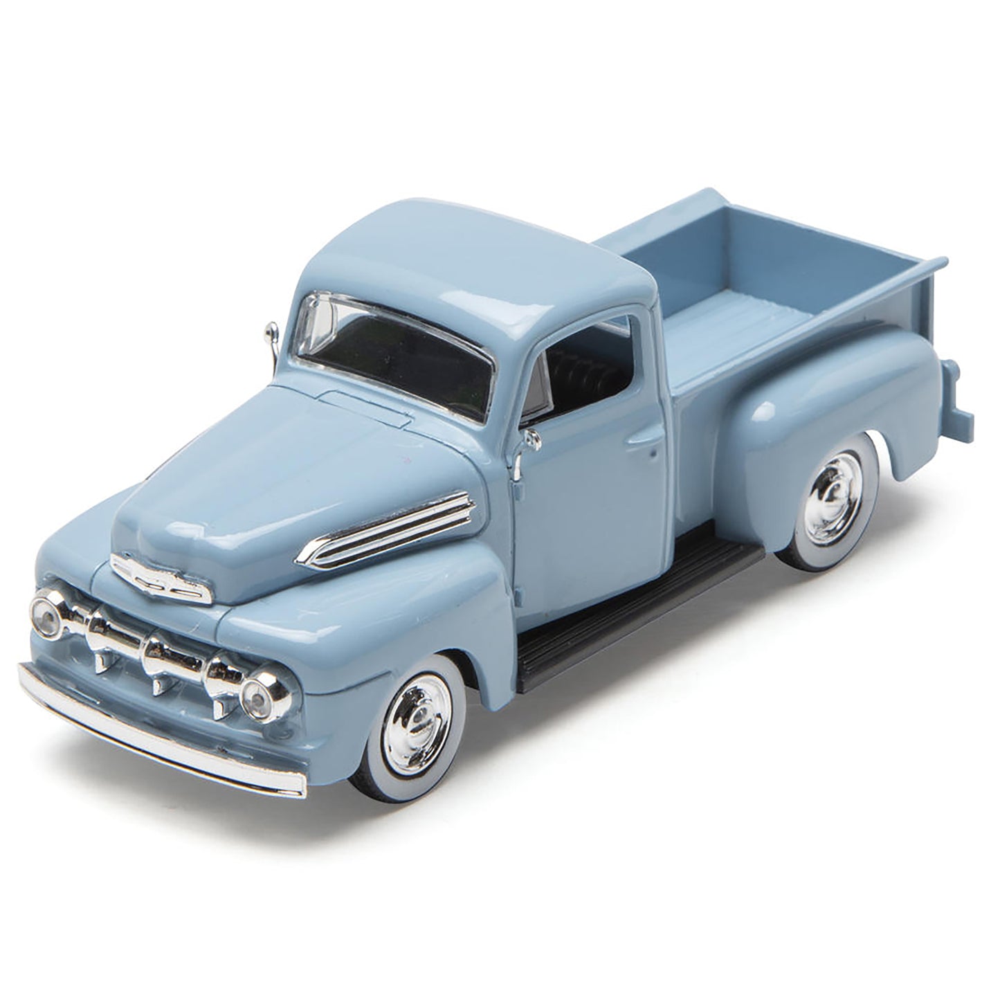 Light Blue Ford Pickup on a White Background