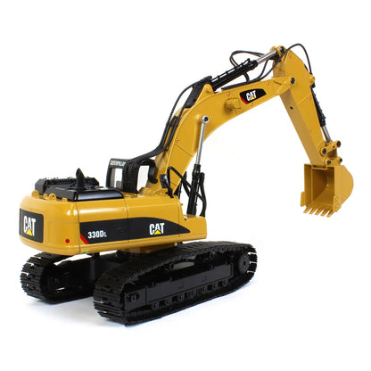 Model of a Remote Controlled Caterpillar 330D L Excavator on a White Background