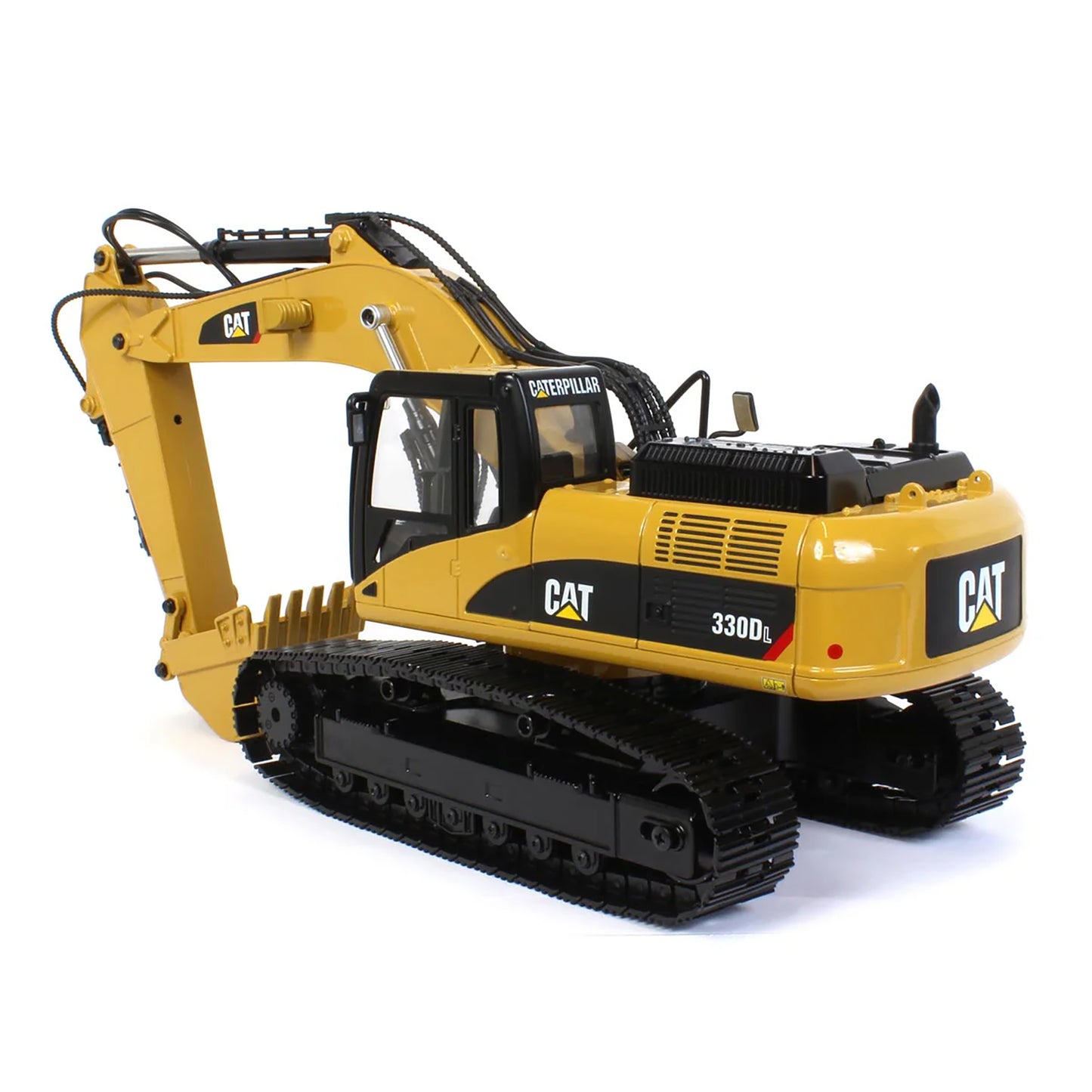 Model of a Remote Controlled Caterpillar 330D L Excavator on a White Background