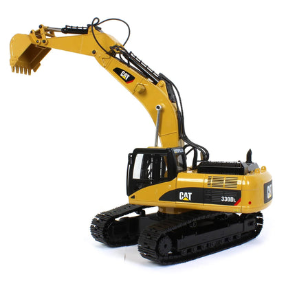 Model of a Remote Controlled Caterpillar 330D L Excavator on a White Background