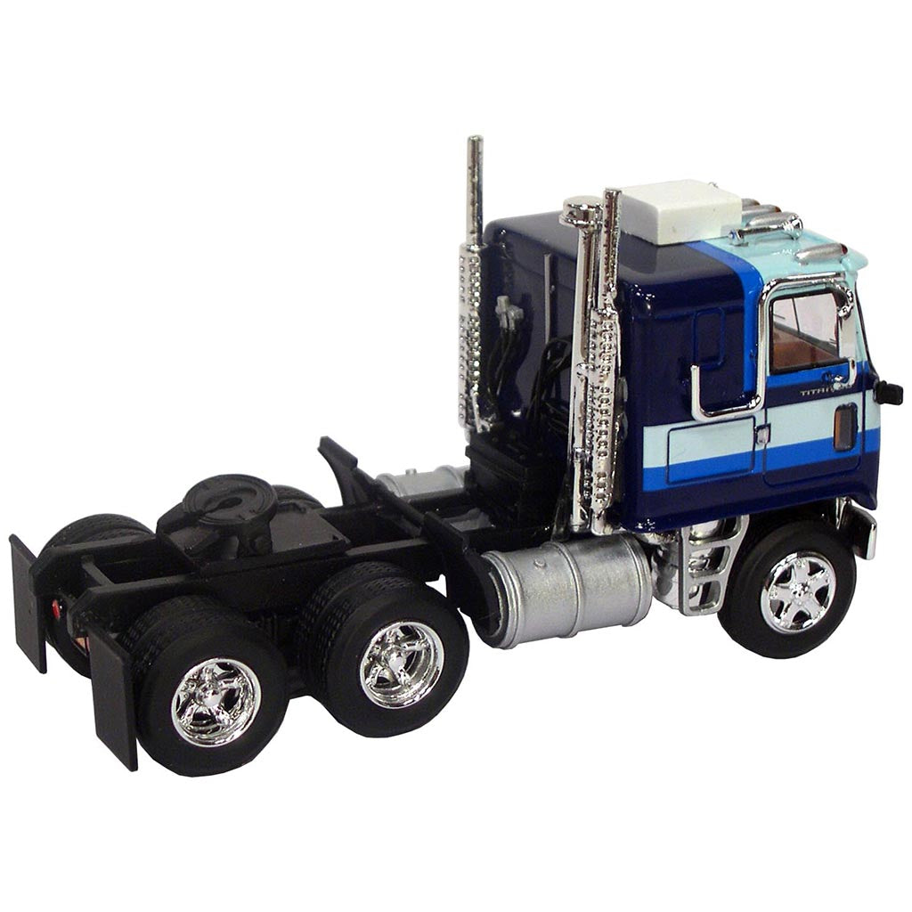 1973 Chevrolet Titan/90 Cab-Over-Engine Sleeper Cab Road Tractor (Blue w/Stripes)