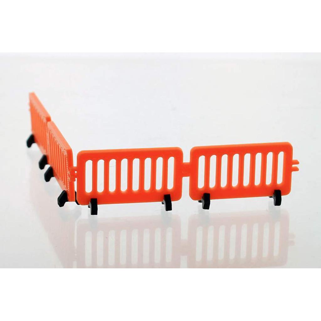 Pedestrian Barricades - 4-Pack - Safety Orange