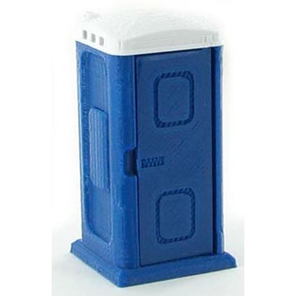 Porta-Potty w/Opening Door - Blue/White