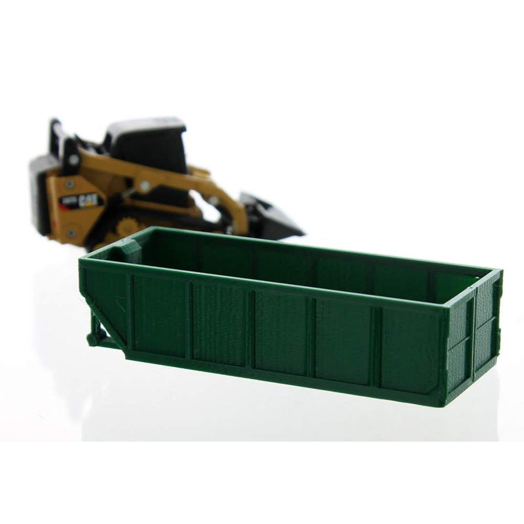 15 Yard Rolloff Dumpster - Dark Green