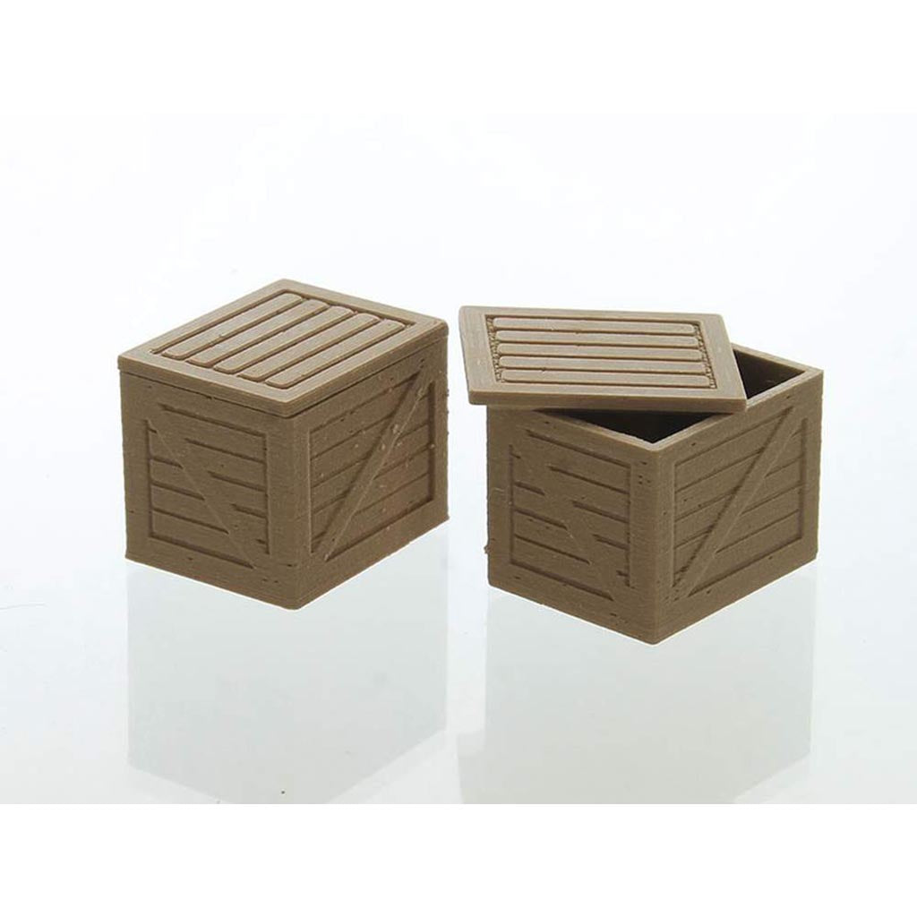 Shipping Crate - 2-Pack - Wood Brown