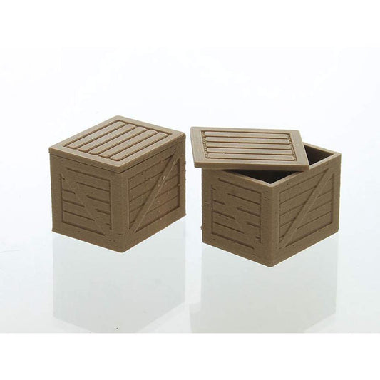 Shipping Crate - 2-Pack - Wood Brown