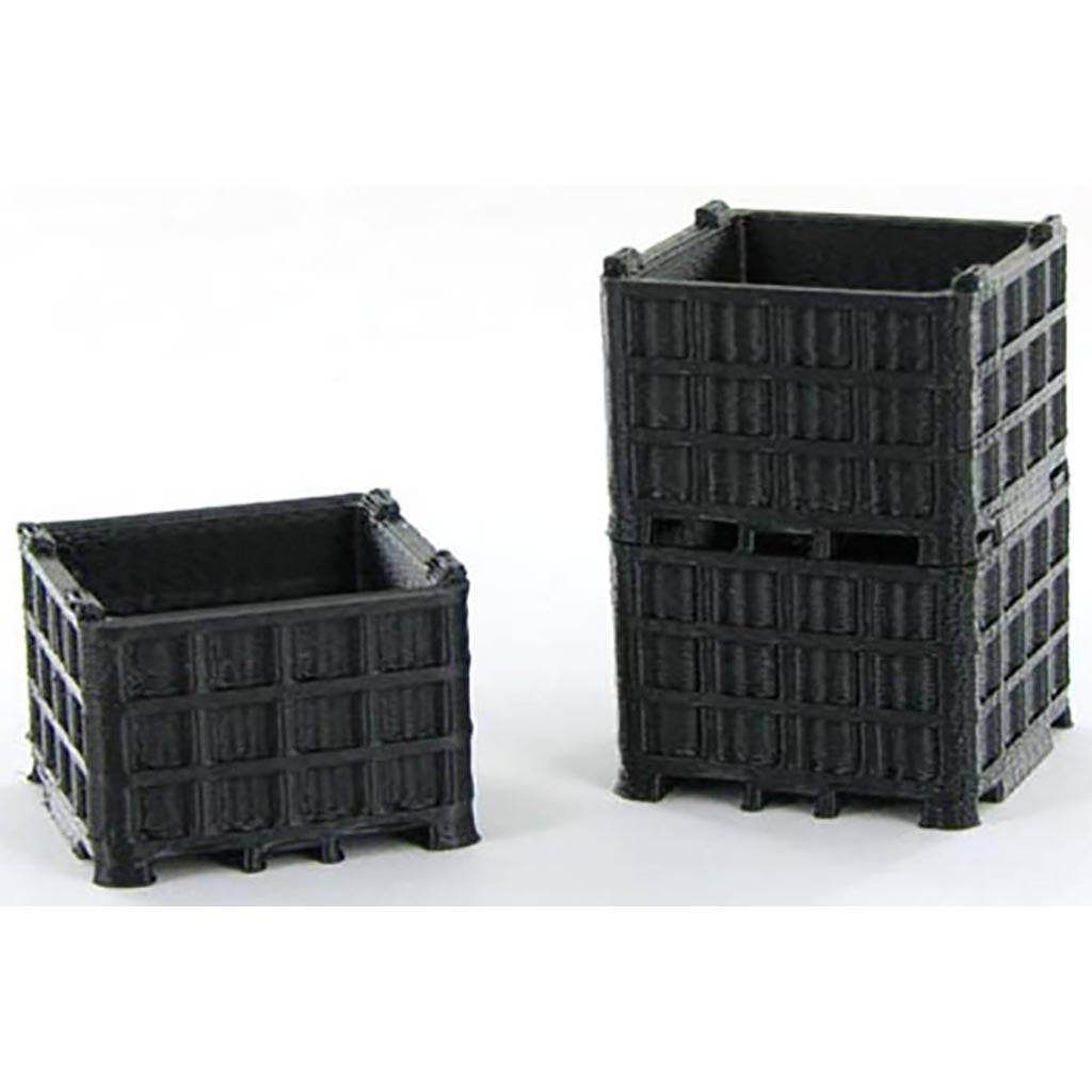 Plastic Bin Pallett - 3-Pack - Black