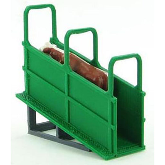 Livestock Loading Chute - Semi Trailer Height - Green/Gray