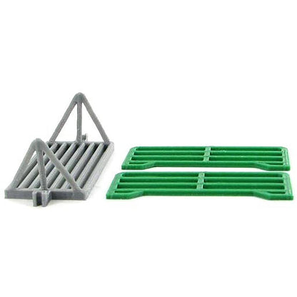 Cattle Guard Crossing w/2 Panels - Green/Gray