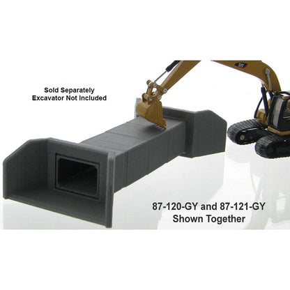 Concrete Box Culvert Headwall - 2-Pack - Concrete Gray