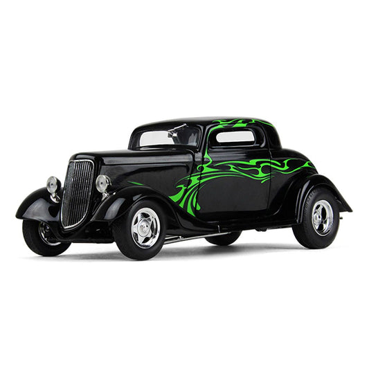 1934 Ford Coupe Street Rod (Black/Lime Green Flames)