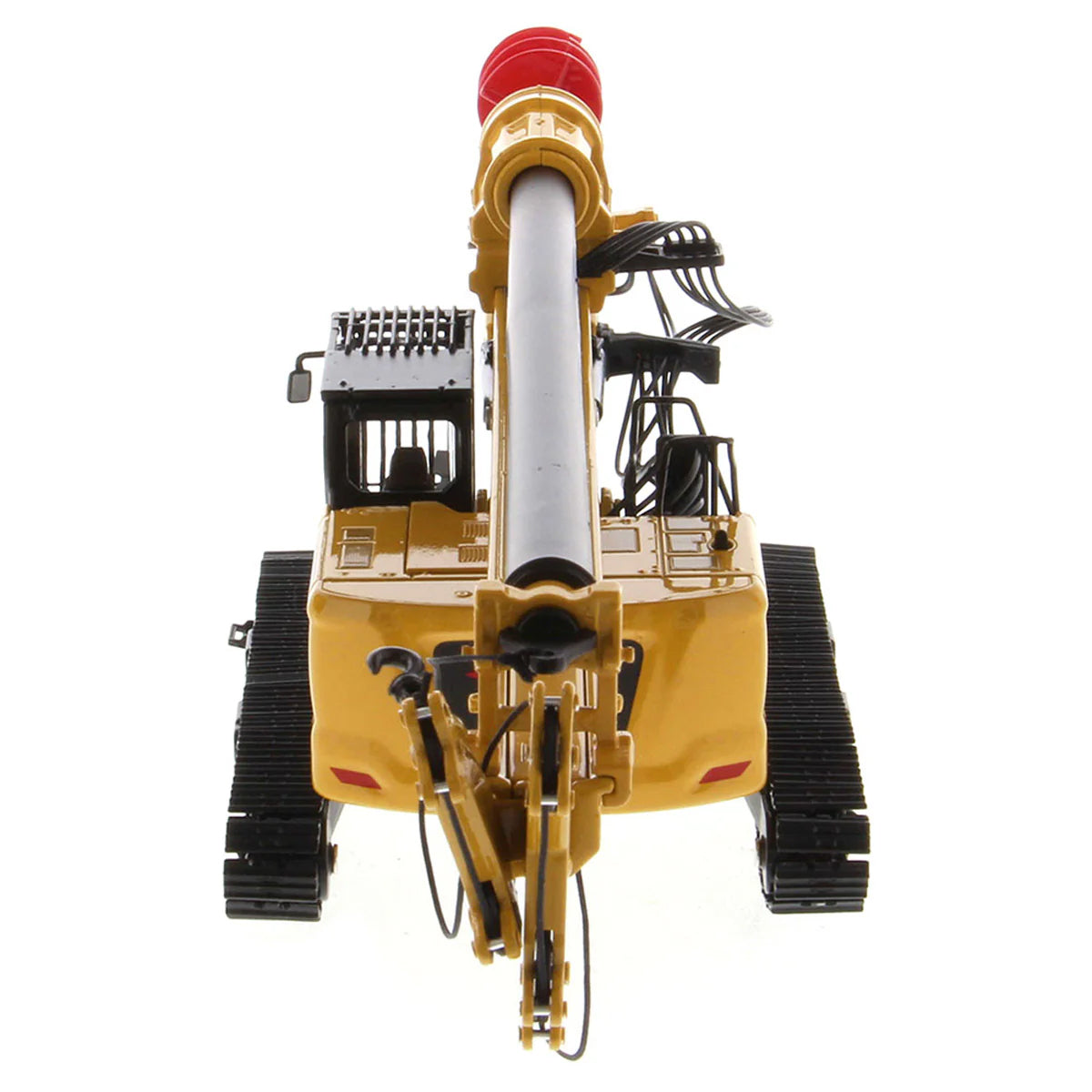Model of a Caterpillar 330 Next Gen Carrier with CZM EK160 Cylinder Crowd Drilling Rig on a White Background
