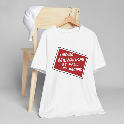 Chicago, Milwaukee, St. Paul and Pacific Railroad Logo Tee "The Milwaukee Road"